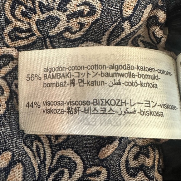 ZARA Women’s Printed Floral Pants Lightweight Relaxed Boho Vacation Small EUC - Picture 9 of 9